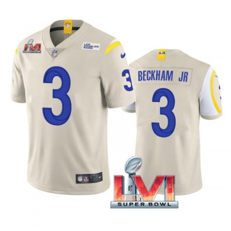 Tröjor Los Angeles Rams Odell Beckham Jr. 3 Bone 2022 Super Bowl LVI Vapor Limited - Män Tröjor Los Angeles Rams Odell Beckham Jr. 3 Bone 2022 Super Bowl LVI Vapor Limited - Män